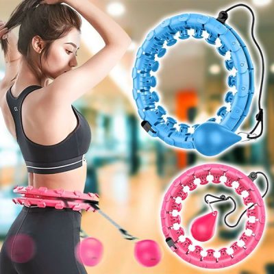 Cerc hula hoop cu greutate pentru slăbit | SPINSLIM