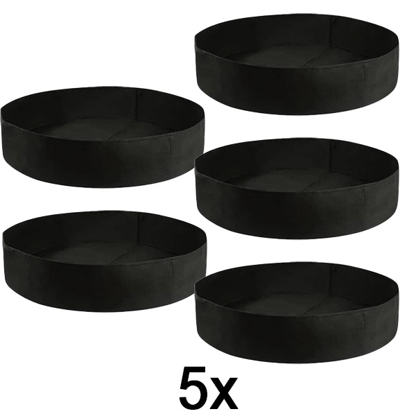 5x Strat înălțat din material textil – 90 x 30 cm, pâslă respirabilă | PLANTIE