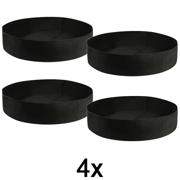 4x Strat înălțat din material textil – 90 x 30 cm, pâslă respirabilă | PLANTIE