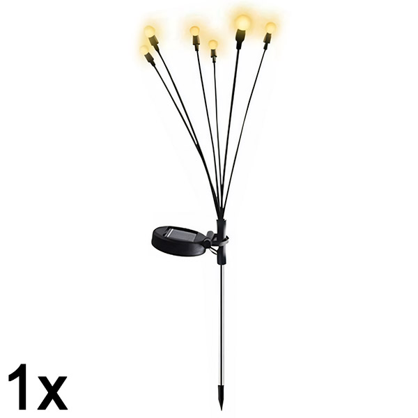 1x Ghirlandă luminoasă solară cu 6 becuri LED | SOMPEX