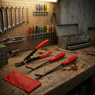 Set de 3 unelte pentru demontarea clemelor auto | CLIPREM